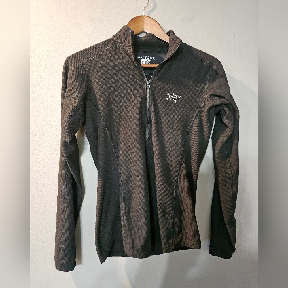 Arc'teryx Fleece 1/4 Zip Pullover Black Womens Size M